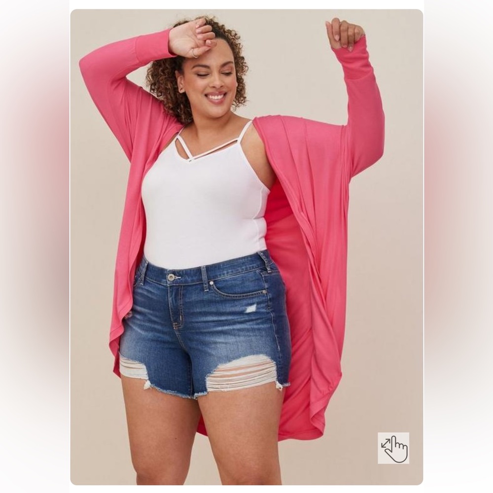Torrid 5 Inch Vintage Stretch Mid-Rise Short 12 - Picture 12 of 13